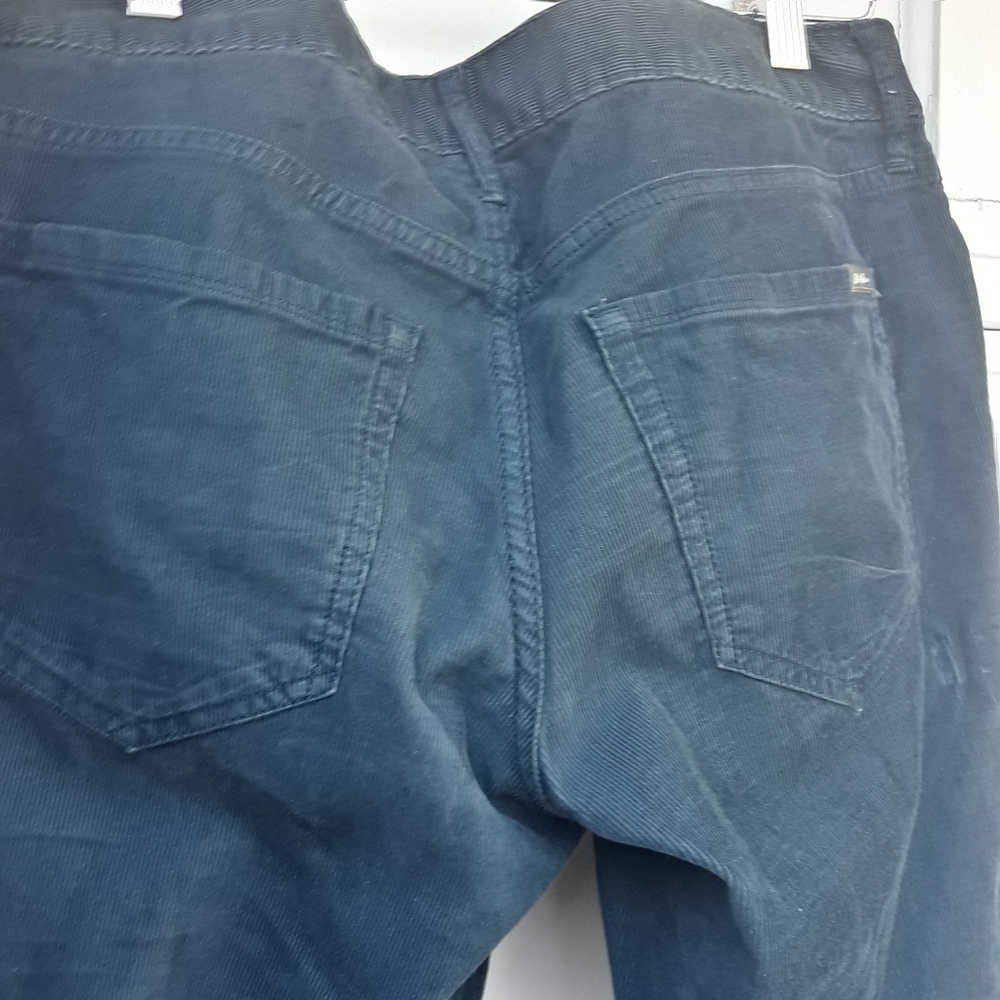 Vintage Corduroy Pants Jeans Straight Leg TEAL Boyfriend Eddie Bauer Blue Green